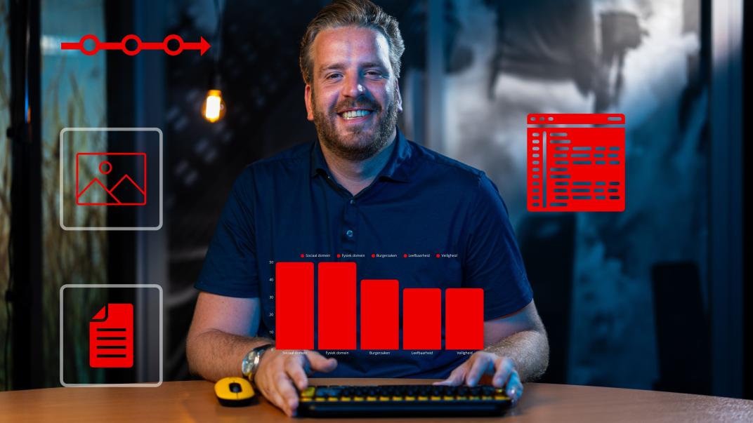 IT collega met data