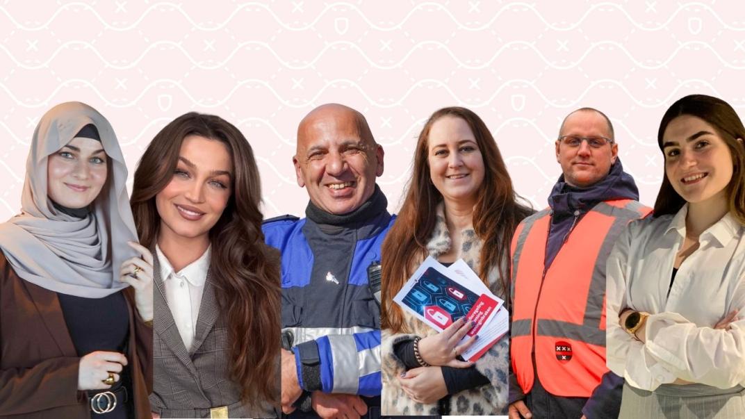Collage van verschillende collega's