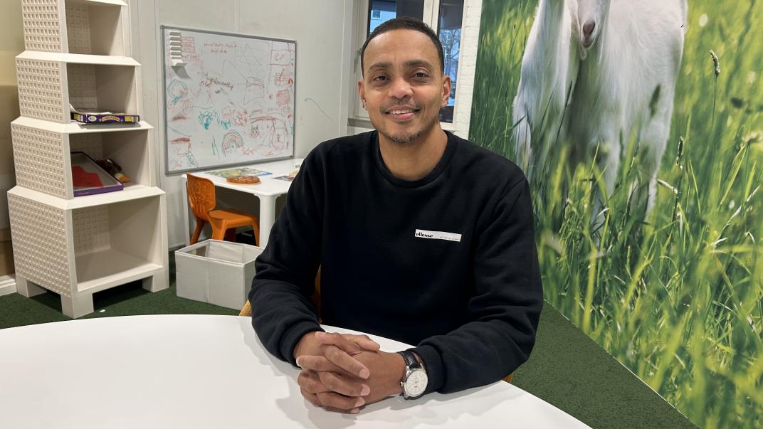 Clyde in een spreekkamer